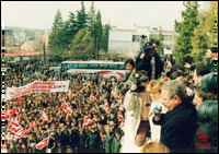 Bilecik Cumhuriyet Meydanı'nda Miting