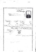 Çanakkale Savaşı Gazisi Mehmet Dündar'a (Molla Mehmet) Ait Öğretmenlik İzni