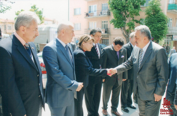 Dönemin Devlet Bakanı Hayati Yazıcı'nın Bilecik Ziyareti        