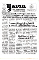 Yarın 8 Kasım 1976 Sayı 3467