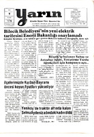 Yarın 9 Kasım 1976 Sayı 3468