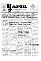 Yarın Gazetesi 15 Kasım 1976 Sayı 3473