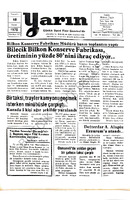 Yarın Gazetesi 18 Kasım 1976 Sayı 3476