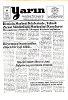 Yarın 20 Kasım 1976 Sayı 3478