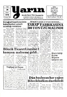 Yarın 26 Kasım 1976 Sayı 3483