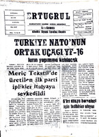Ertuğrul Gazetesi 19 Kasım 1975 Sayı 2070