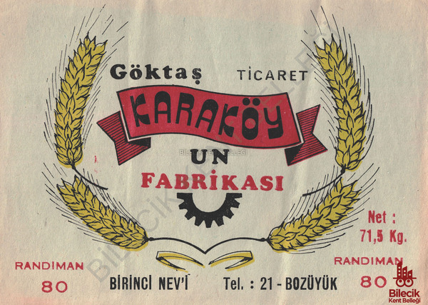 Karaköy Un Fabrikası Reklam Afişi