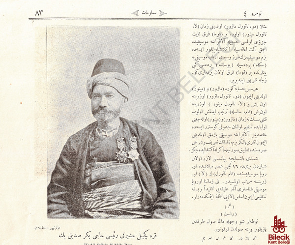 Karakeçili Aşireti Reisi Hacı Bekir Sıddık Bey