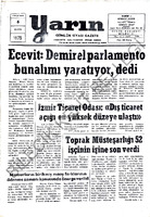 Yarın Gazetesi 6 Kasım 1975 Sayı 3180