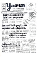 Yarın Gazetesi 14 Ekim 1978 Sayı 4055