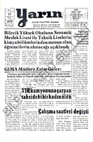 Yarın Gazetesi 17 Ekim 1978 Sayı 4057