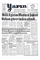Yarın Gazetesi 23 Ekim 1978 Sayı 4062