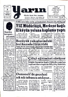 Yarın Gazetesi 3 Kasım 1978 Sayı 4072