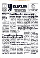 Yarın Gazetesi 8 Kasım 1978 Sayı 4076