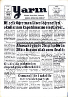 Yarın Gazetesi 17 Kasım 1978 Sayı 4081