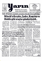 Yarın Gazetesi 8 Aralık 1978 Sayı 4098