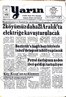 Yarın Gazetesi 16 Aralık 1978 Sayı 4106