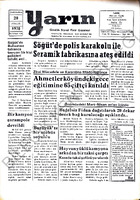 Yarın Gazetesi 20 Aralık 1978 Sayı 4109