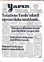 Yarın Gazetesi 26 Aralık 1978 Sayı 4114