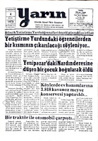 Yarın Gazetesi 4 Ocak 1979 Sayı 4122
