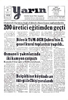 Yarın Gazetesi 9 Ocak 1979 Sayı 4126