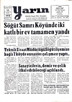 Yarın Gazetesi 13 Ocak 1979 Sayı 4130