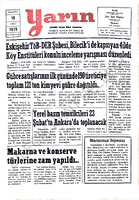 Yarın Gazetesi 19 Şubat 1979 Sayı 4161