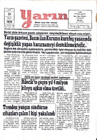 Yarın Gazetesi 23 Şubat 1979 Sayı 4165