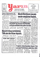 Yarın Gazetesi 7 Mart 1979 Sayı 4176