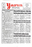 Yarın Gazetesi 10 Mart 1979 Sayı 4179