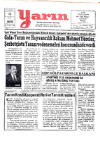 Yarın Gazetesi 12 Mart 1979 Sayı 4180