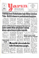Yarın Gazetesi 13 Mart 1979 Sayı 4181