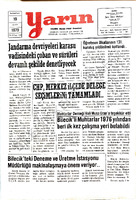 Yarın Gazetesi 19 Mart 1979 Sayı 4186