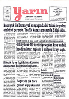 Yarın Gazetesi 20 Mart 1979 Sayı 4187