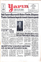 Yarın Gazetesi 24 Mart 1979 Sayı 4191
