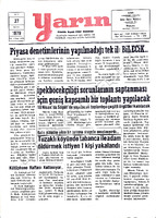 Yarın Gazetesi 27 Mart 1979 Sayı 4193
