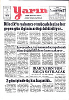 Yarın Gazetesi 7 Nisan 1979 Sayı 4203