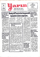 Yarın Gazetesi 28 Nisan 1979 Sayı 4221
