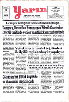 Yarın Gazetesi 10 Mayıs 1979 Sayı 4231
