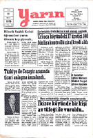 Yarın Gazetesi 11 Mayıs 1979 Sayı 4232