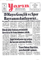 Yarın Gazetesi 19 Mayıs 1979 Sayı 4239