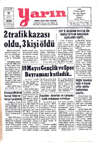 Yarın Gazetesi 21 Mayıs 1979 Sayı 4240