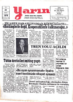 Yarın Gazetesi 22 Mayıs 1979 Sayı 4241