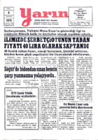 Yarın Gazetesi 8 Haziran 1979 Sayı 4256