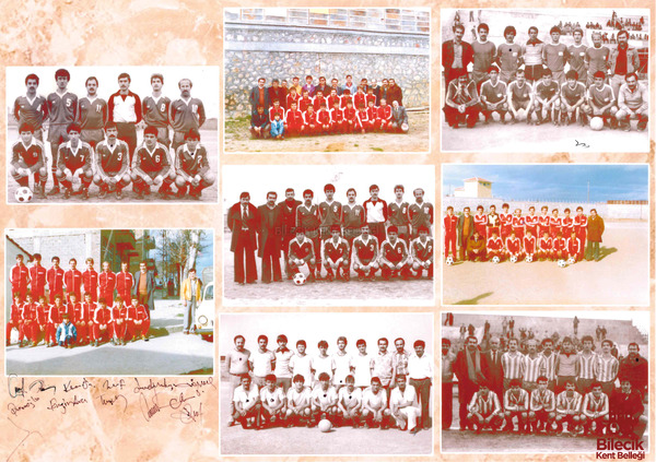 Çeşitli Yıllara Ait Bilecikspor Oyuncuları Toplu Fotoğrafı (Kolaj)